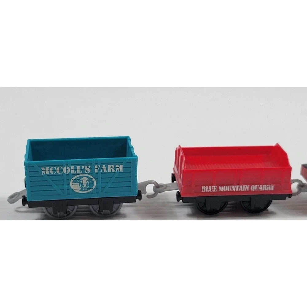 Lot of 4 Mattel‎ 2013 Thomas Train Friends Trackmaster w/ Carts Motorized Tested